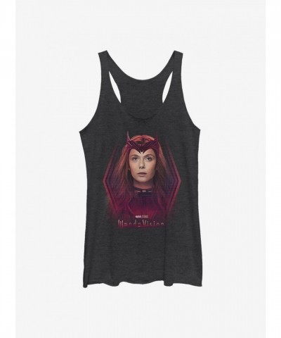 Marvel's WandaVision Scarlet Witch Girls Tank Top - Black