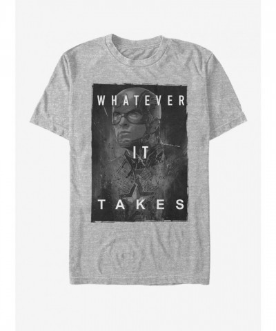 Marvel Dark Captain America T-Shirt for Men - Grey