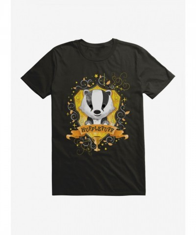 Harry Potter Hufflepuff Gold Graphic Tee for Men