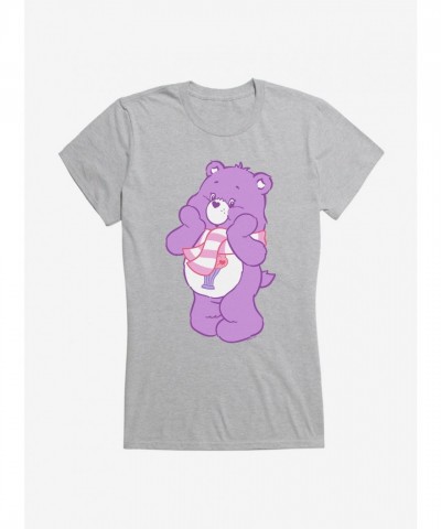 Care Bears Share Bear Scarf Tee for Girls - Lightweight Cotton