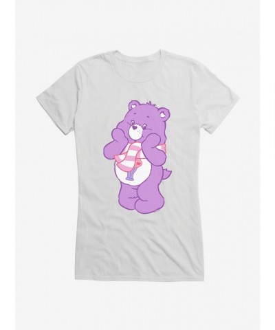Care Bears Share Bear Scarf Tee for Girls - Lightweight Cotton