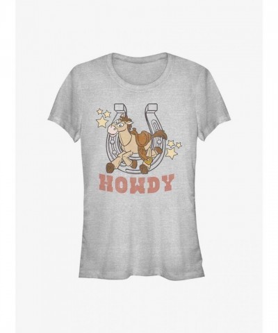Disney Pixar Toy Story Howdy Bullseye Girls Lightweight Grey T-Shirt