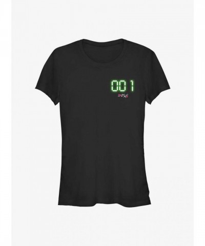 Squid Game Graphic Tee for Girls - Black