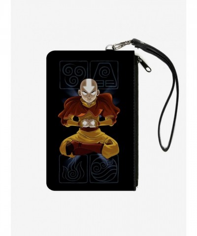 Avatar Aang Elements Canvas Clutch Wallet - Compact Design for Everyday Use