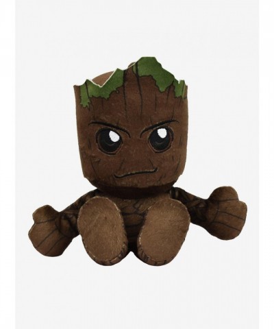 Marvel's Groot Kuricha Hand-Sewn 8" Plush with Bean Bag Bottom