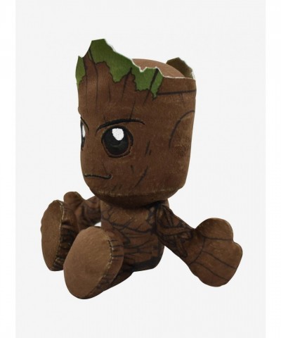 Marvel's Groot Kuricha Hand-Sewn 8" Plush with Bean Bag Bottom