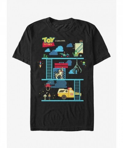Disney Toy Story High Score Video Game T-Shirt for Unisex - Black