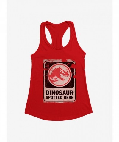 Jurassic World Dominion Dinosaur Spotted Here Girls Lightweight Tank