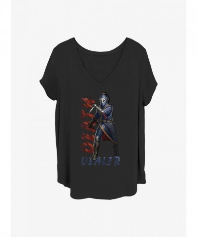 Marvel Shang-Chi Legend Ten Rings Death Girl Tee - Plus Size Black