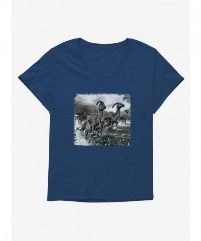Jurassic World Parasaurolophus Rodeo Plus Size Tee for Girls