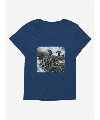 Jurassic World Parasaurolophus Rodeo Plus Size Tee for Girls