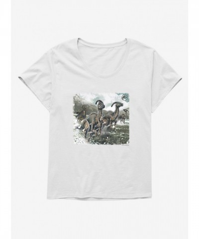 Jurassic World Parasaurolophus Rodeo Plus Size Tee for Girls