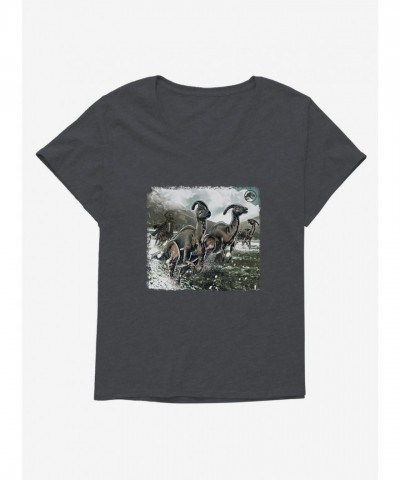 Jurassic World Parasaurolophus Rodeo Plus Size Tee for Girls