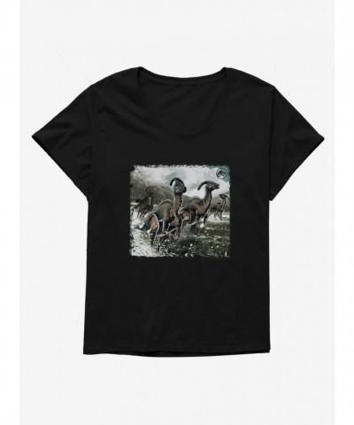 Jurassic World Parasaurolophus Rodeo Plus Size Tee for Girls