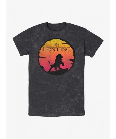 Disney The Lion King Mineral Wash King T-Shirt - Men's Multi Colors