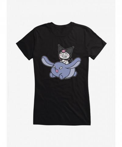 Kuromi Flying Girls Lightweight T-Shirt