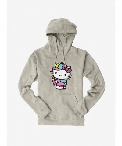 Hello Kitty White Spray Can Hoodie for Men