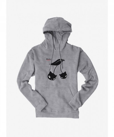 Emily Strange Black Cherry Cat Hoodie for Men