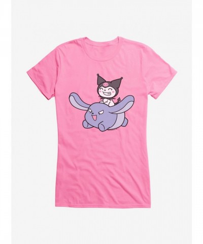 Kuromi Flying Girls Lightweight T-Shirt