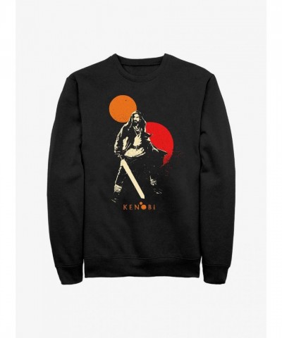 Obi-Wan Kenobi Dual Sun Heroic Men's Sweatshirt - Black