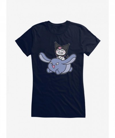 Kuromi Flying Girls Lightweight T-Shirt