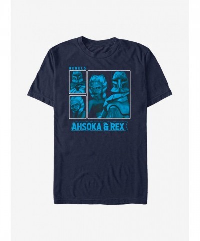 Star Wars Clone Wars Ahsoka & Rex Unisex T-Shirt - Blue