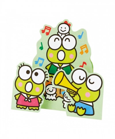 Keroppi Cute Stickers & Personalized Greeting Card - Small Gift Set