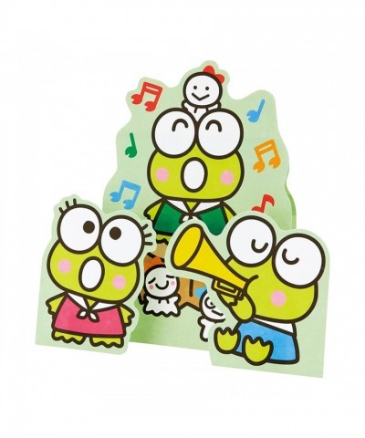 Keroppi Cute Stickers & Personalized Greeting Card - Small Gift Set