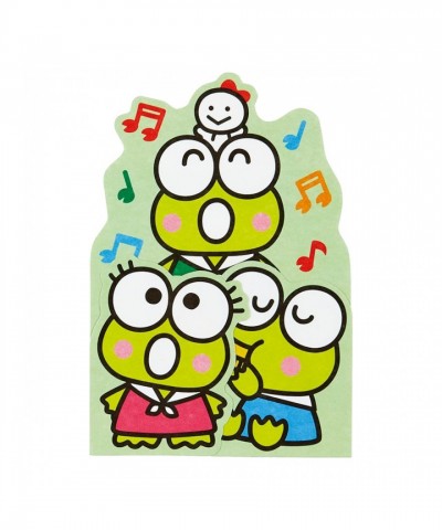 Keroppi Cute Stickers & Personalized Greeting Card - Small Gift Set
