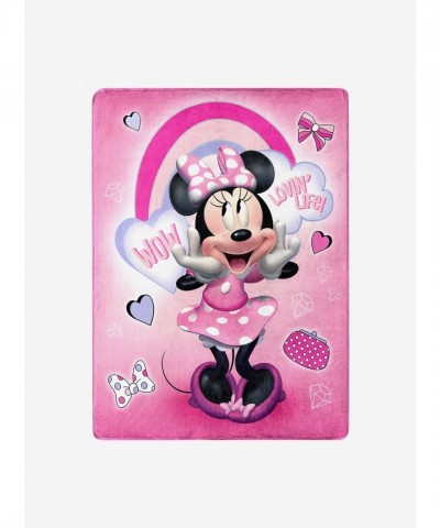 Disney Minnie Mouse Silky-Soft Throw Blanket for Cozy Moments